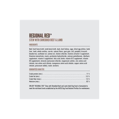 Image showing 6 th ORIJEN Premium Wet Dog Food Regional Red Stew, 12.8 oz.