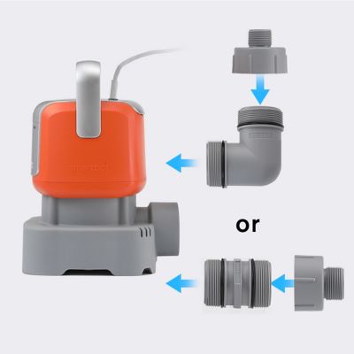 Image showing 5 th Smartbot 1/2 hp, 120 V Electric Utility Water Pump, 3,000 GPH, Orange