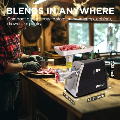 Image showing 9 th Valley Sportsman #8 Stainless Steel Meat Grinder, Compact, Powerful, and Easy to Use for All Your Meat Grinding Needs