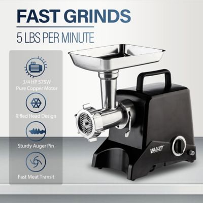 Image showing  #12 Stainless Steel Electric Meat Grinder, Heavy-Duty, Efficient Grinding for Home and Commercial Use