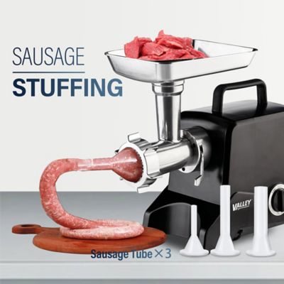 Image showing  #12 Stainless Steel Electric Meat Grinder, Heavy-Duty, Efficient Grinding for Home and Commercial Use