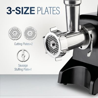 Image showing 6 th Valley Sportsman #12 Stainless Steel Electric Meat Grinder, Heavy-Duty, Efficient Grinding for Home and Commercial Use