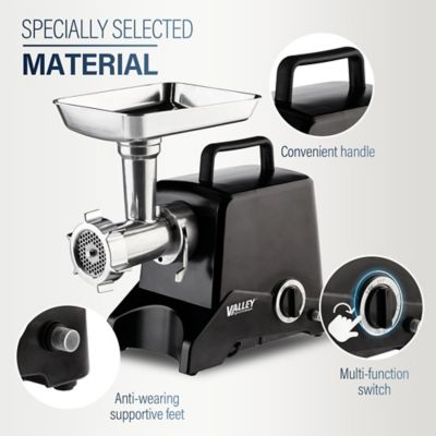 Image showing 7 th Valley Sportsman #12 Stainless Steel Electric Meat Grinder, Heavy-Duty, Efficient Grinding for Home and Commercial Use