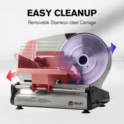 Image showing  8.7 in. Metal Food Slicer, Heavy-Duty, Quick-Release Design for Precision Cutting