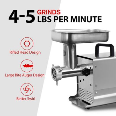 Image showing  #8 0.35 HP Stainless Steel Meat Grinder, Powerful, Efficient, and Easy to Clean