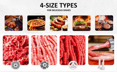 Image showing  #12 Stainless Steel 0.75 HP Meat Grinder, High-Power Performance for Professional Quality Grinding