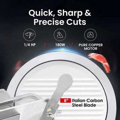 Image showing  8 in. Commercial Meat Slicer