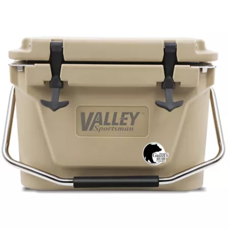 Valley Sportsman 20 qt Rigid rotomolded cooler beige Chest Coolers