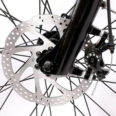 Image showing 8 th Young Electric Adult 350W Hybrid/Crossover Torque Sensor E-Bike, 27.5 in., Matte Dark Gray