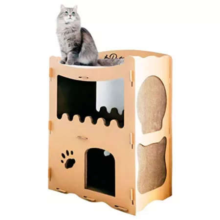 Petique 28" Feline Penthouse Cat House Cat Trees & Condos