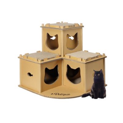 Petique Feline Fortress Cardboard Cat House