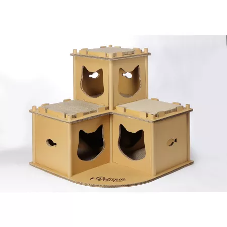 Petique Feline Fortress Cat House Cat Trees & Condos