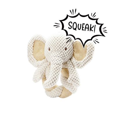 Petique Elephant Twist Dog Toy