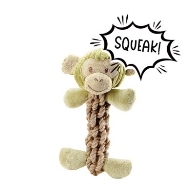 Petique Tough Hemp Monkey Dog Toy