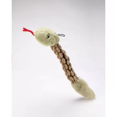 Petique Heavy Duty Hemp Rattle Snake Dog Toy Dog Squeaky Toys