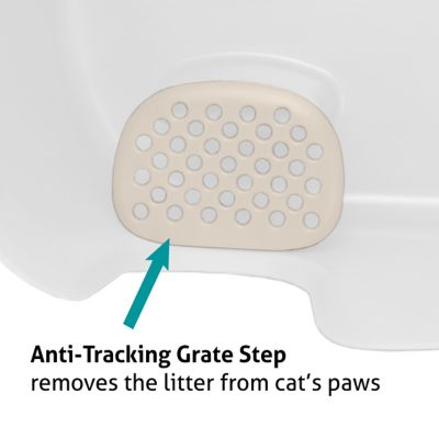Image showing  Paw Trax High Wall Cat Litter Box, XL, White