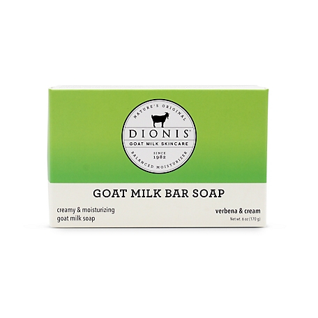 Dionis Goat Milk Skincare 6 oz. Verbena & Cream Goat Milk Bar Soap