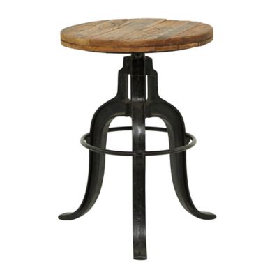 Image showing  Brown Metal Industrial Stool, 29 in., 17 in. x 17 in.