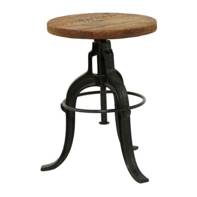 Image showing  Brown Metal Industrial Stool, 29 in., 17 in. x 17 in.