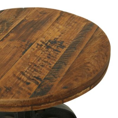 Image showing  Brown Metal Industrial Stool, 29 in., 17 in. x 17 in.