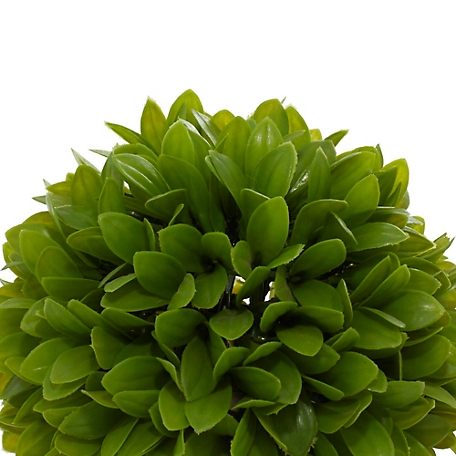 Harper & Willow Green Faux Foliage Indoor Outdoor Boxwood Topiary  Artificial Foliage Ball 22 in. x 22 in. x 22 in. at Tractor Supply Co.