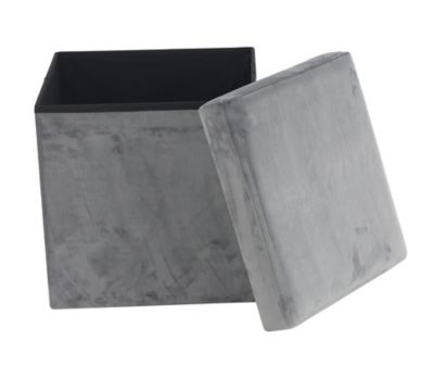 Image showing  Polyester Modern Storage Stool, 17 in. x 15 in. x 15 in., 53728