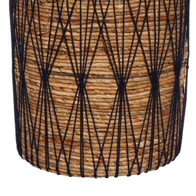 Image showing  Brown Banana Leaf Bohemian Storage Basket Set, Assorted, 3 pc.