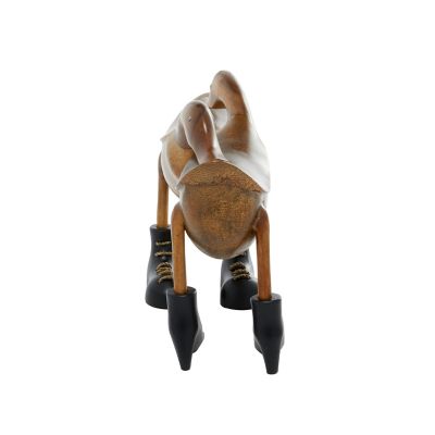 Image showing  Brown Wood Farmhouse Birds Sculpture, 16 in. x 6 in. x 11 in.