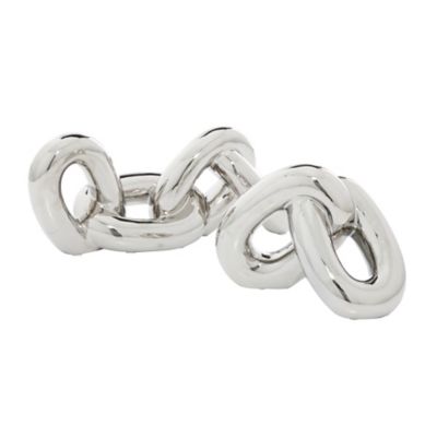 Image showing  Porcelain Glam Abstract Sculpture, Set of 2