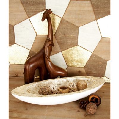 Harper & Willow White Mother of Pearl Tray 21