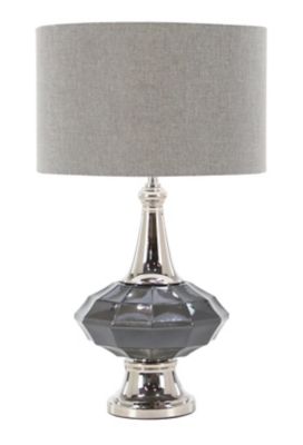 Image showing  Gray Glass Traditional Table Lamp 16" x 16" x 27"