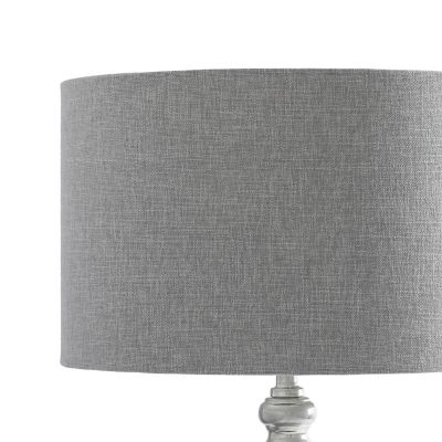 Image showing  Gray Glass Traditional Table Lamp 16" x 16" x 27"