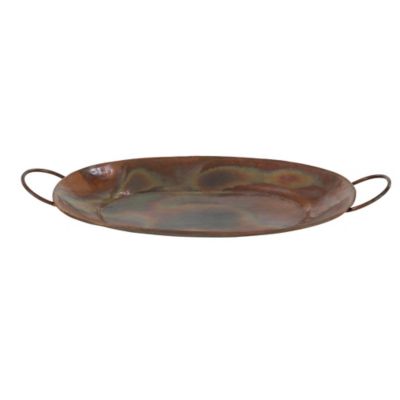 Image showing  Copper Metal Tray Set of 3 27 in.W, 3 in.H