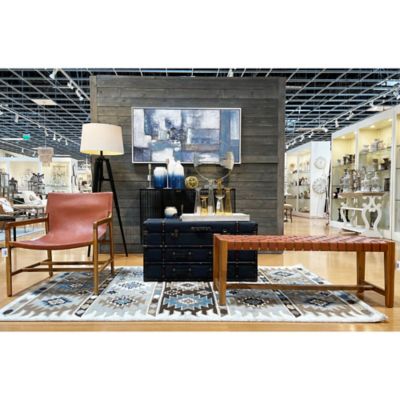 Image showing  2 pc. Wood Traditional Tray Set, Assorted, Gray