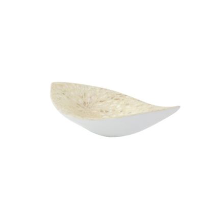 Image showing  Shell Coastal Tray, 22 in. x 10 in. x 6 in., White