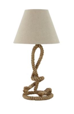 Image showing  29 in. H Jute Rustic Table Lamp, Brown