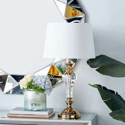 Harper & Willow Gold Glass Table Lamp 15
