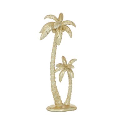 Image showing  Polyresin Coastal Nature Sculpture, 7 in. x 5 in. x 16 in., Gold