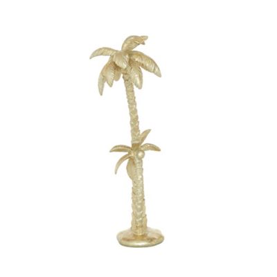 Image showing  Polyresin Coastal Nature Sculpture, 7 in. x 5 in. x 16 in., Gold