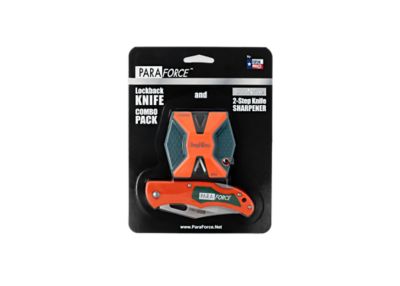 AccuSharp 3 in. ParaForce Knife and Sharp-N-Easy 2-Step Sharpener Combo