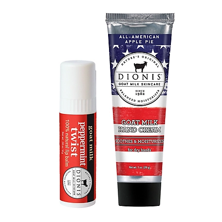 Dionis Goat Milk Skincare All American Apple Pie Goat Milk Lip and Hand Gift Set