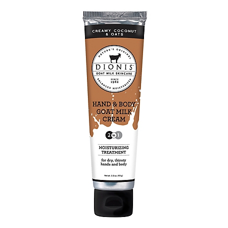 Dionis Goat Milk Skincare 3.3 oz. Creamy Coconut & Oats Goat Milk Hand & Body Cream