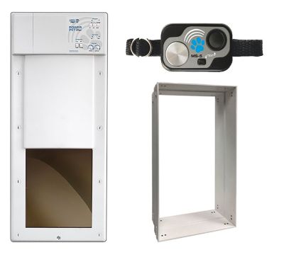 High Tech Pet Medium Opening Power Pet Door for Wall Installations, PX-1W