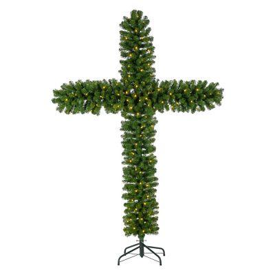 Sterling 7.5 ft. Indoor/Outdoor Cross Pine Tree with 250 Ul Warm White Lights