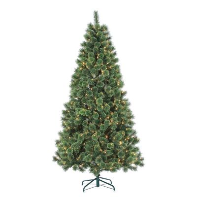 Sterling 6 ft. Pre-Lit Cashmere Pine Tree with 412 Tips and 400 Ul Incandescent Lights