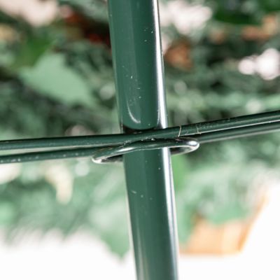 Image showing  7.5 ft. High Pop Up Pre-Lit Green Decorated Pine Tree with Warm White Lights