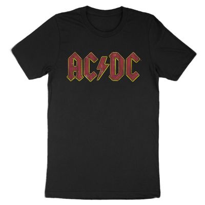 Image showing 0 th ACDC Men's Distress Logo T-Shirt