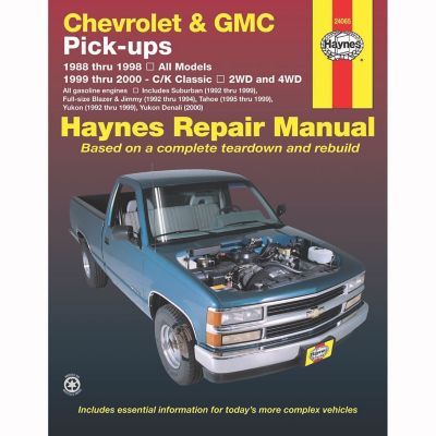 Haynes Chevrolet/GMC Repair Manual for Chevrolet and GMC Pickups ('88-'98)  and C/K Classic ('99-'00) at Tractor Supply Co.