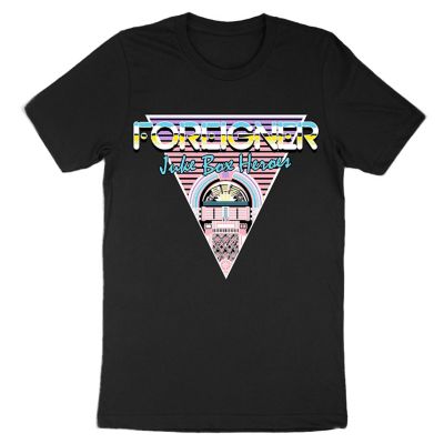 Foreigner Men's Juke Box Hero 80S T-Shirt