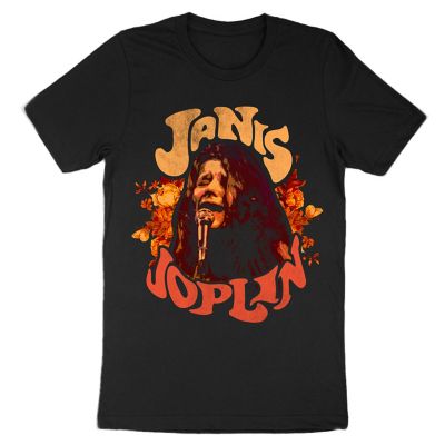 Janis Joplin Men's Flower Crown T-Shirt